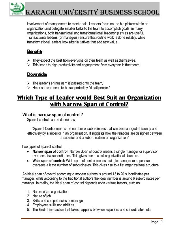 project report on leadership styles project report on leadership pdf